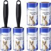 RAINBEAN Lint Rollers for Pet Hair Extra Sticky, [540 Sheets/6 Refills] Lint Roller with 2 Upgrade Handles, Portable Lint Remover Brush Pet Hair Remov