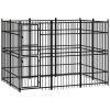 Outdoor Dog Kennel Steel 59.5 ft¬≤