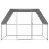 Outdoor Chicken Cage 9.8'x6.6'x6.6' Galvanized Steel