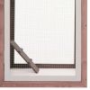Chicken Cage Mocha 66.9"x31.9"x43.3" Solid Pine & Fir Wood