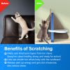 ScratchMe Cat Scratcher Post Board, Mount Fuji Shape Cat Scratching Lounge Bed, Durable Pad Prevents Furniture Damage