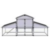 Chicken Coop with Runs and Nest Box Aluminum