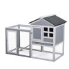 Indoor Outdoor Rabbit Hutch, Bunny Cage with Run, Pull Out Tray, Guinea Pig House for Small Animals XH