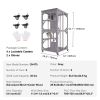 VEVOR Cat House Outdoor, 3-Tier Large Catio, Cat Enclosure with 360¬∞ Rotating Casters, 2 Platforms, A Resting Box and Large Front Door, 29.9 x 34 x 6