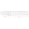 Outdoor Dog Kennel Galvanized Steel 19.7'x19.7'x3.3'