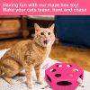 FluffyDream Interactive Cat Maze Box Toy, Electrical Cat Exercise Teaser Toy with Plush Tail & Ball Contains Bells, Fluffy Toys, Toys for Indoor Cats,
