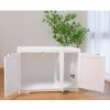 30"Litter box shell, hidden litter box furniture cabinet, indoor cat room side table, large pet box bedside table, litter box toilet, indoor kennel (w