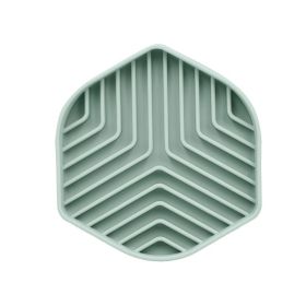 Pet Anti-choke Slow Food Silicone Licking Pad (Option: Grass Green)